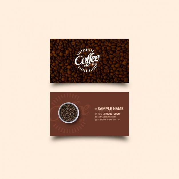 Coffee business card template