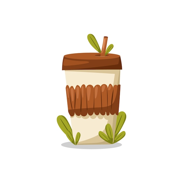 Free Vector coffee cup vector illustration flat