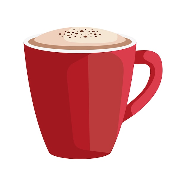 Free Vector coffee cup with cream