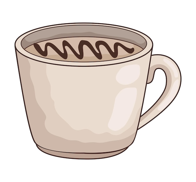 Free vector coffee drink in cup icon