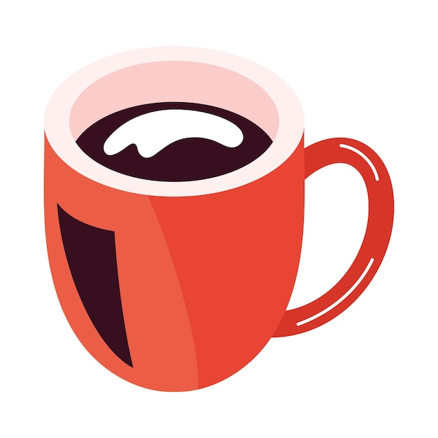 Free Vector coffee drink in cup