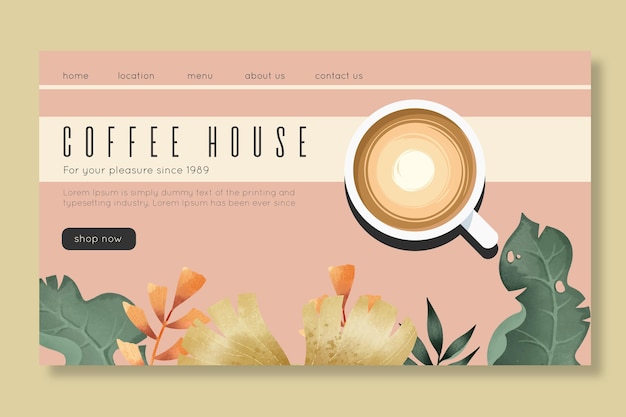 Free vector coffee fest concept