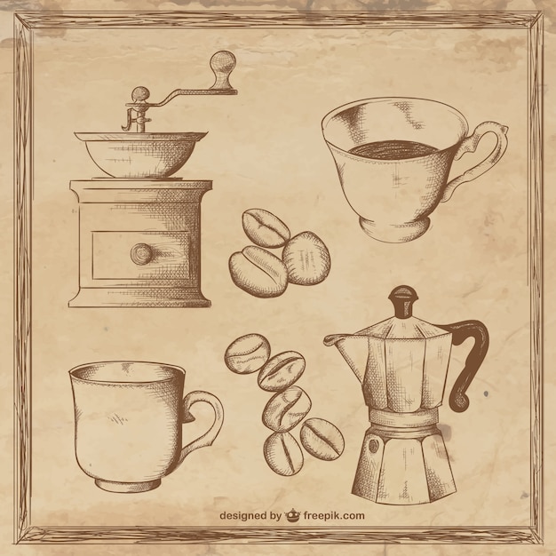 Free Vector coffee illustrations