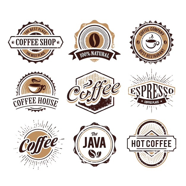 coffee logo collection