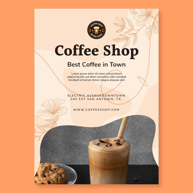 Coffee poster template