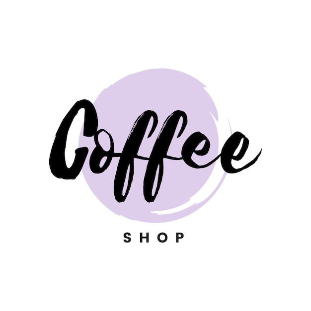 Free Vector coffee shop logo branding vector