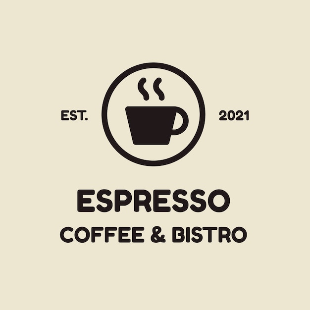 Coffee shop logo template