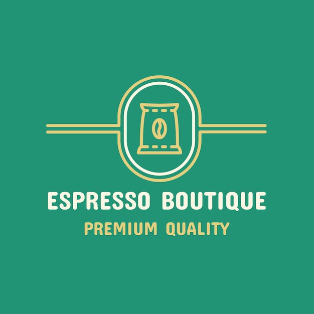 Coffee shop logo template