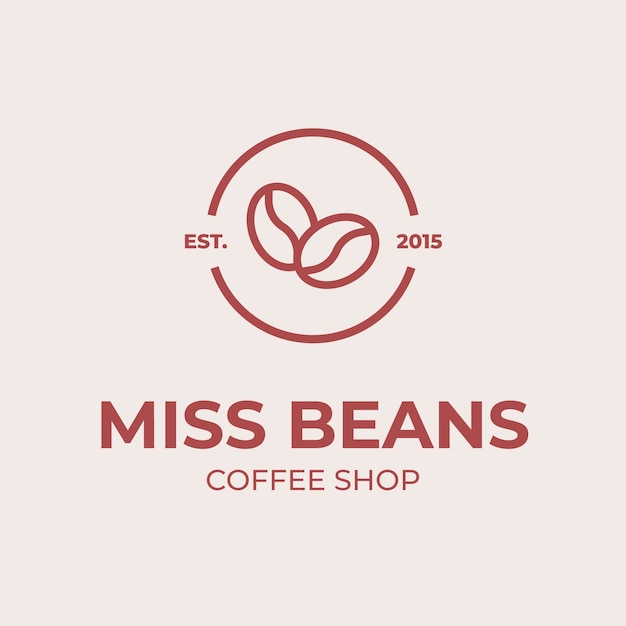 Coffee shop logo template