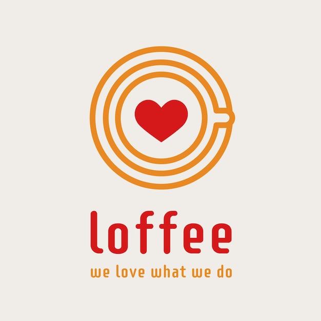 Free Vector coffee shop logo template