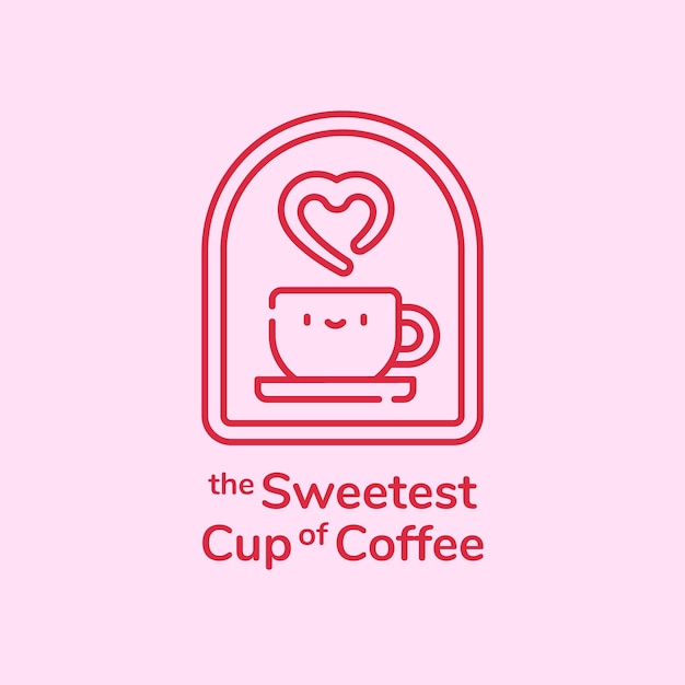 Free vector coffee shop logo template