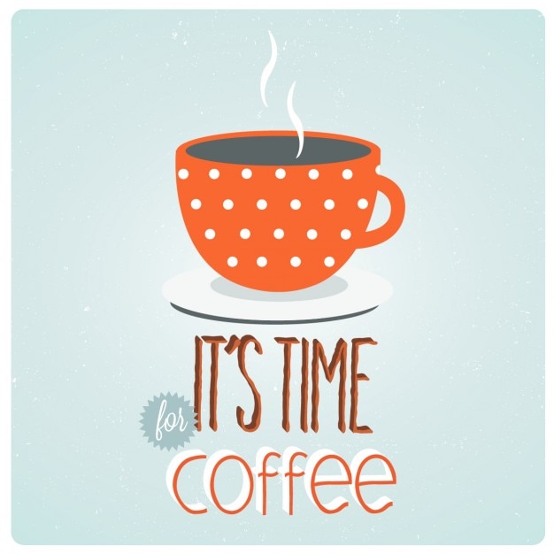 Free vector coffee time, background