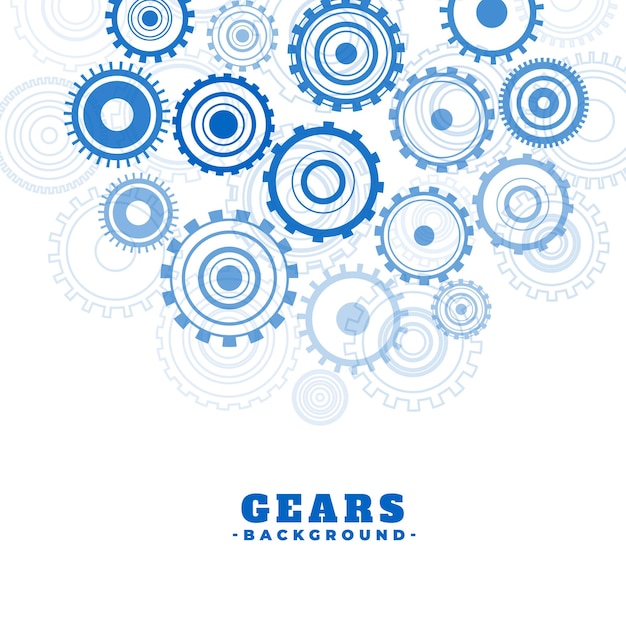 Free Vector cog and wheel gear concept background design