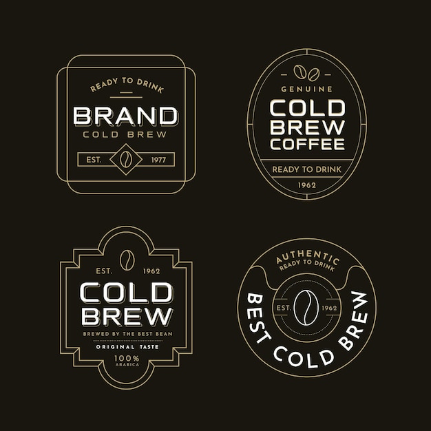 Cold brew coffee labels