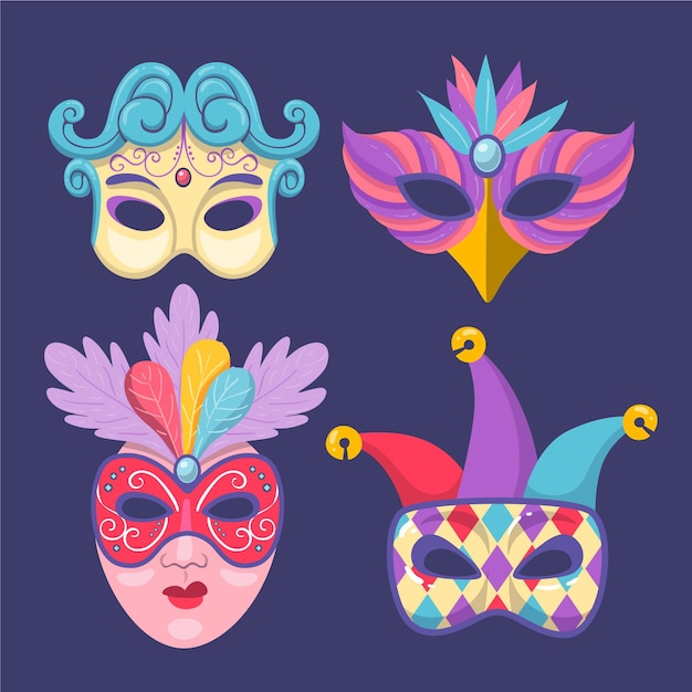 Collection of 2d masquerade masks