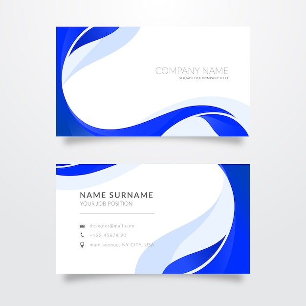 Collection of abstract monochromatic business cards