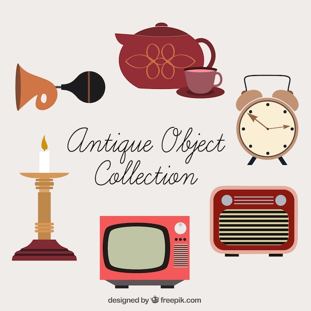 Free Vector collection of beautiful antique objects