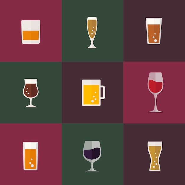 Collection of beverage vectors