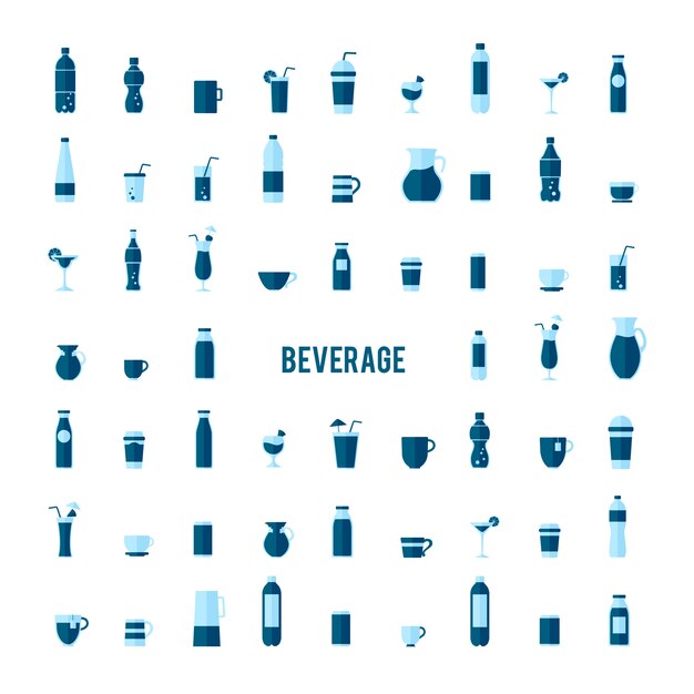 Collection of beverage vectors