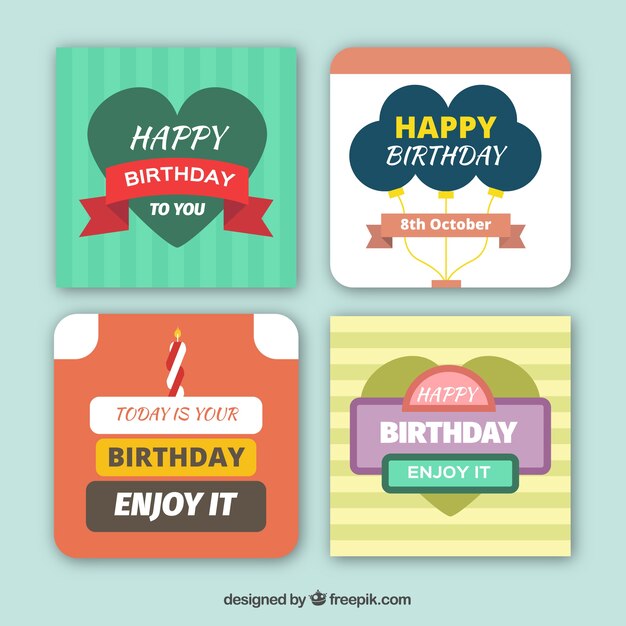 Collection of birthday cards