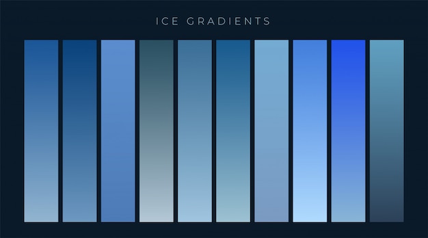 collection of blue gradients background