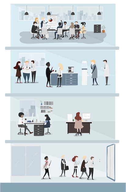 Free Vector collection of business people