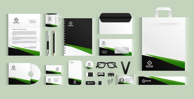 Free vector collection of business stationery banner showcase professionalism