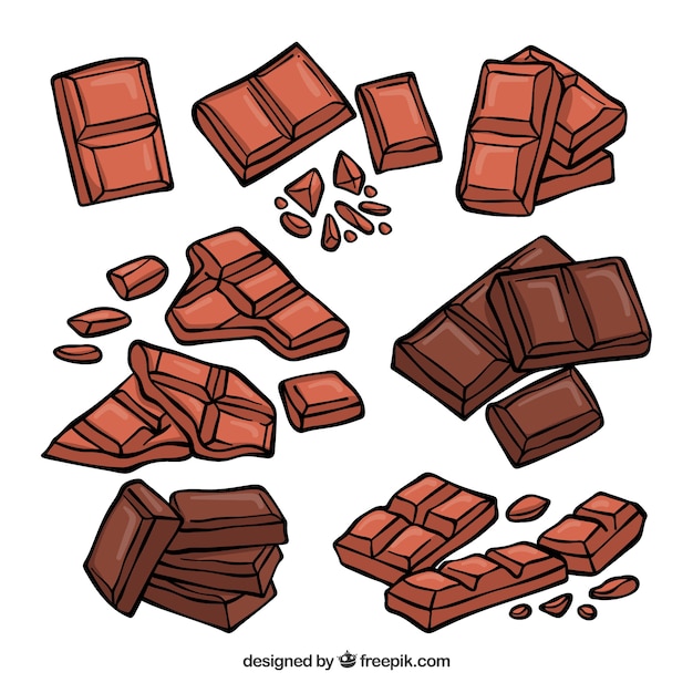 Collection of chocolate bars