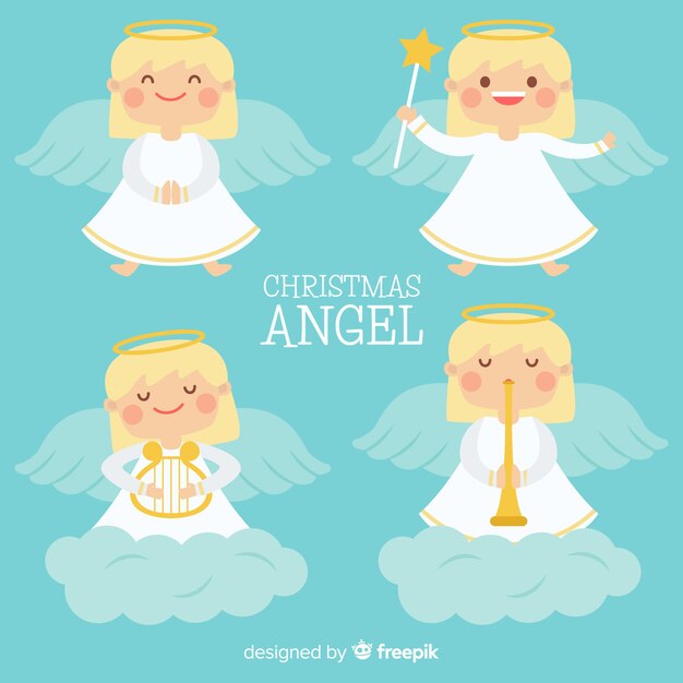 Collection of christmas angels