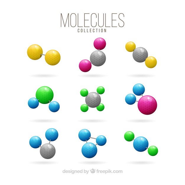 Collection of colored molecule