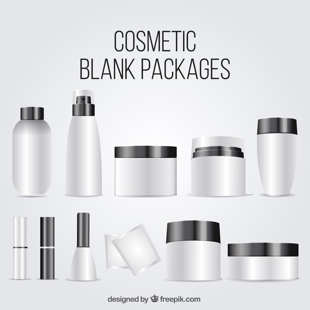 Collection of cosmetic blank package