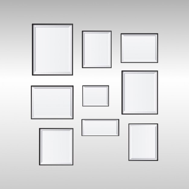 Collection of different frames