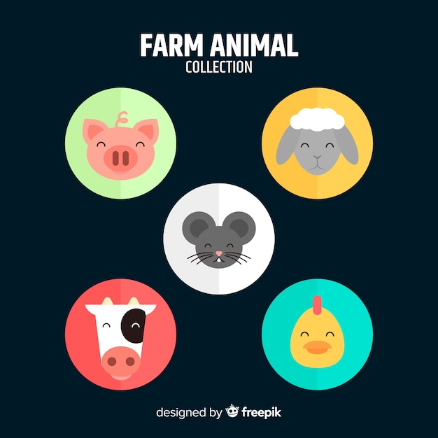 Free vector collection of farm animals