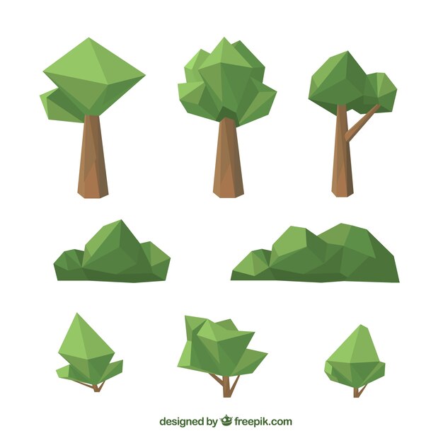 Collection of geometric trees