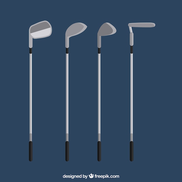 Collection of golf clubs