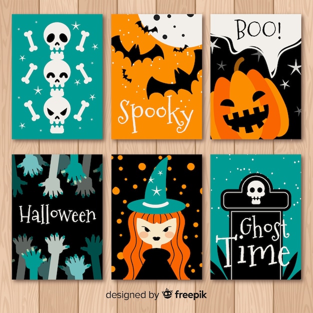 Collection of halloween cards