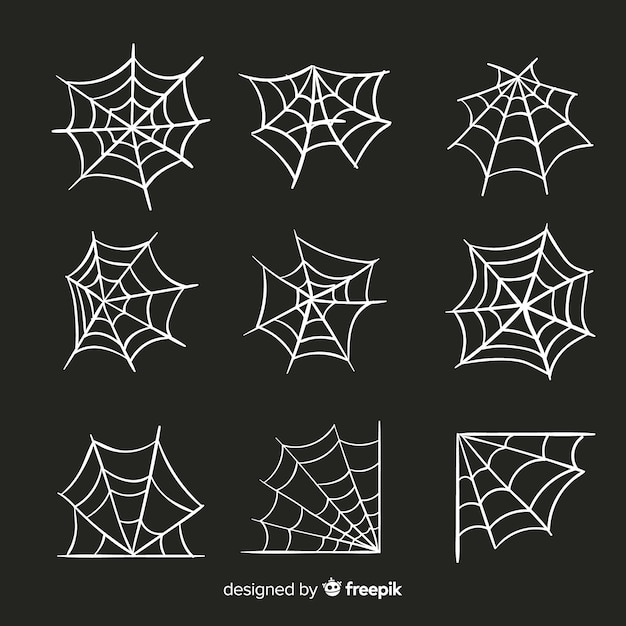 Collection of halloween cobwebs