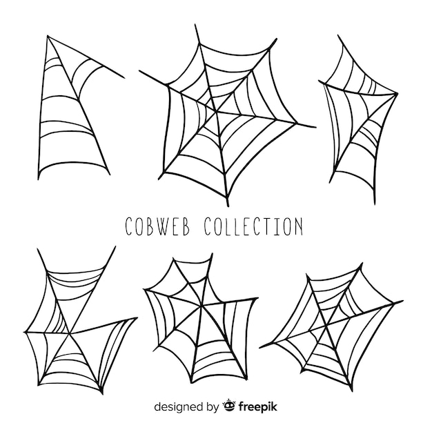 Collection of halloween cobwebs