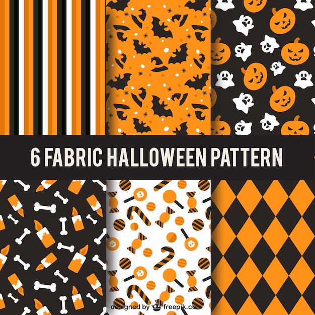 Collection of halloween patterns