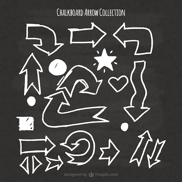 Free Vector collection of hand drawn arrow