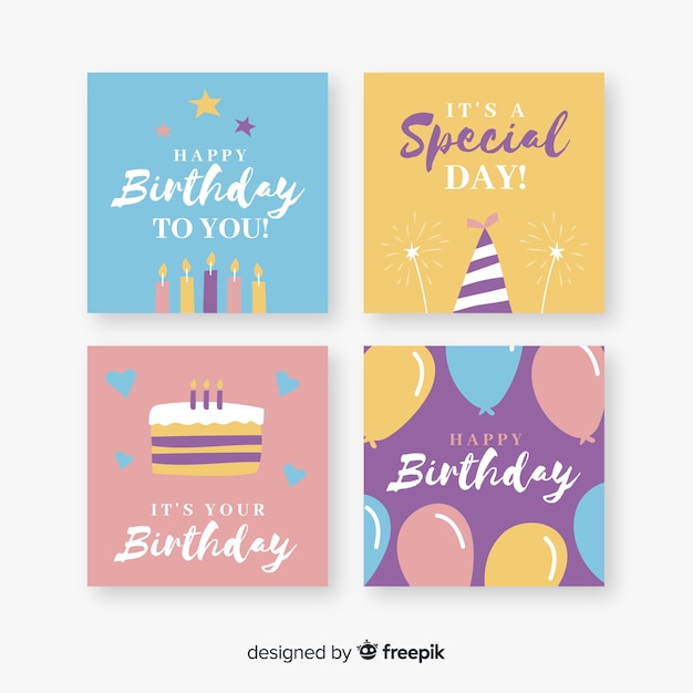 Collection of happy birthday cards