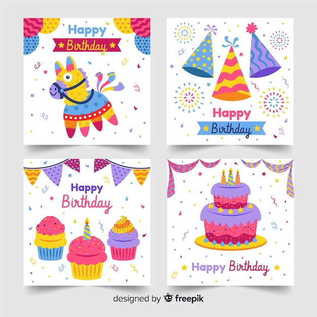 Collection of happy birthday cards