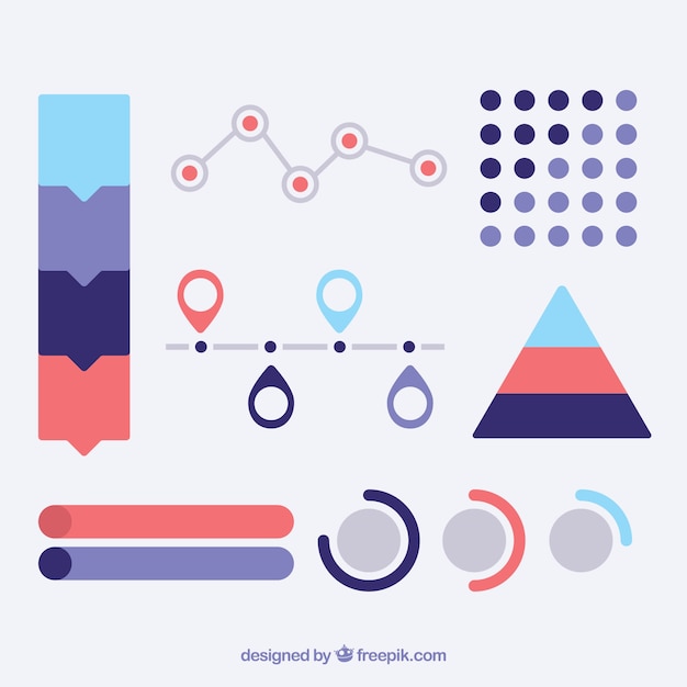 Collection of infographic elements