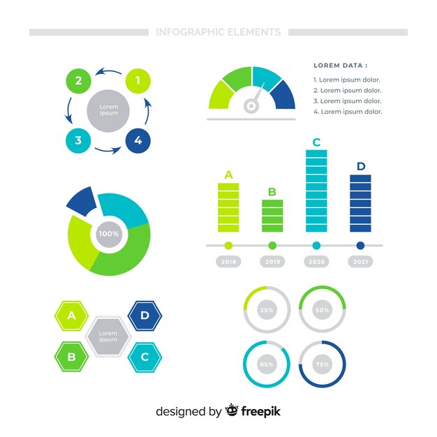 Collection of infographic elements