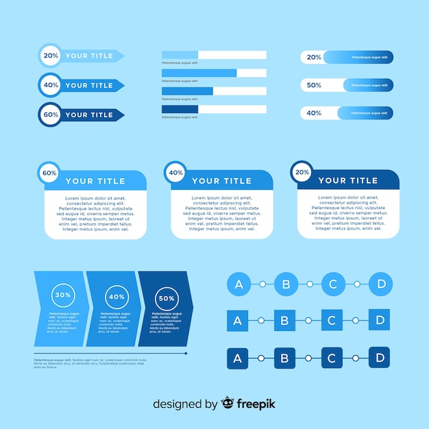 Collection of infographic elements