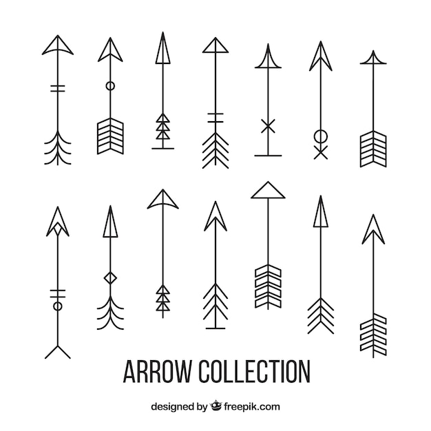 Collection of linear arrow