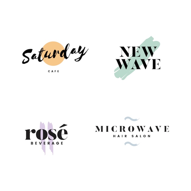 Free Vector collection of logos and branding vector