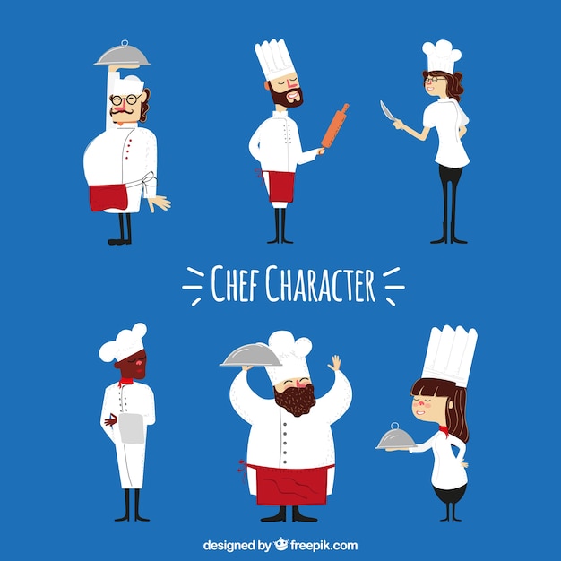 Collection of nice chefs