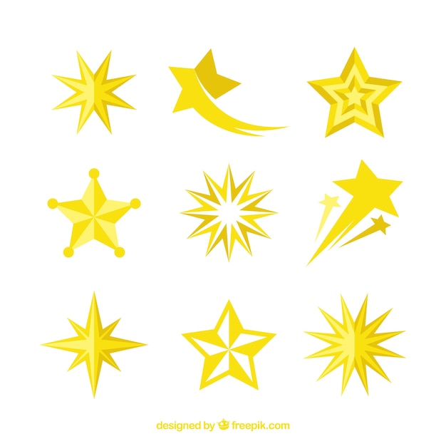 Collection of nine stars