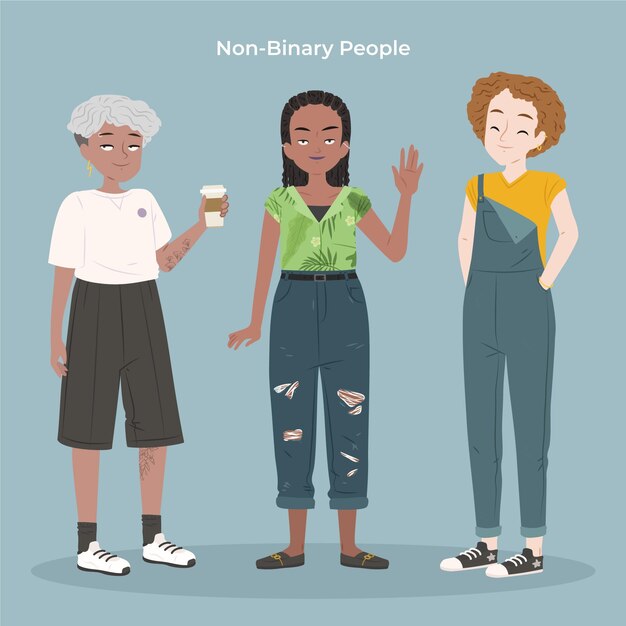 Collection of non-binary people